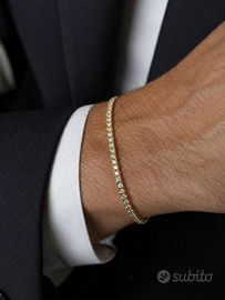 Bracciale tennis con diamanti ct. 1,65 oro 18kt
