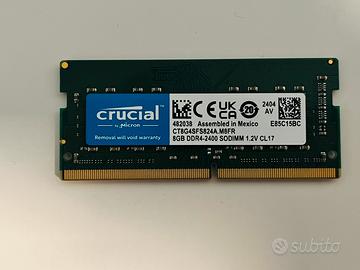 Ram notebook Crucial 8GB DDR4-2400 SODIMM