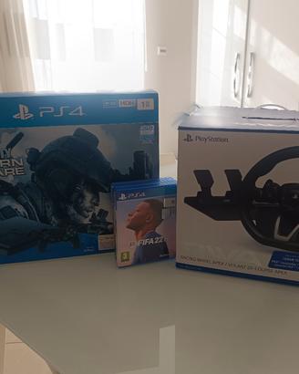 Play station 4 + volante 