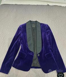 Blazer Pinko velluto viola