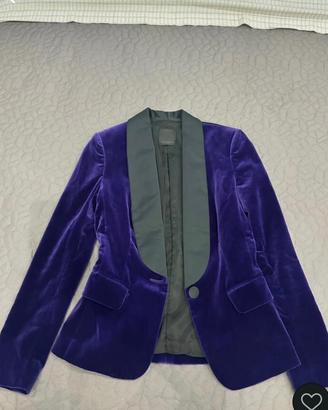 Blazer Pinko velluto viola