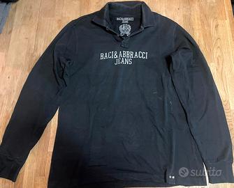Baci&Abbracci maglia maniche lunghe nera jeans XL