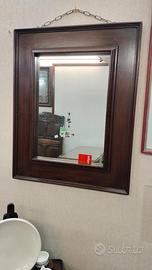 SPECCHIO RETTANGOLARE CORNICE LEGNO