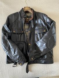 Belstaff tg M giubbino pelle nera