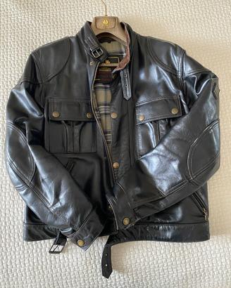 Belstaff tg M giubbino pelle nera