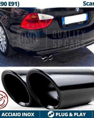 TERMINALI di Scarico NERI per BMW SERIE 3 E90 E91