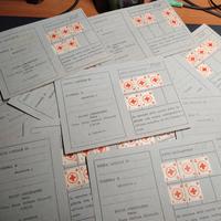 1940 Lotto 17 Tessere Croce Rossa Giovanile Bolli
