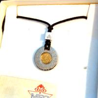 Segno zodiacale Capricorno gioiello acciaio e oro