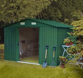 Casetta Capanno in Metallo Box da Giardino Esterno