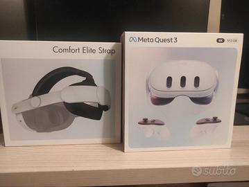 Meta Quest 3 512Gb Nuovo Sigillato - Elite Strap
