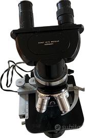 microscopio originale del 1960 completo custodia