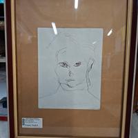 Quadro Volto Matita TRECCANI 