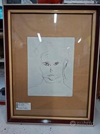 Quadro Volto Matita TRECCANI 