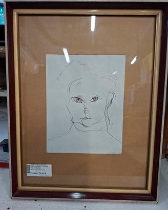 Quadro Volto Matita TRECCANI 
