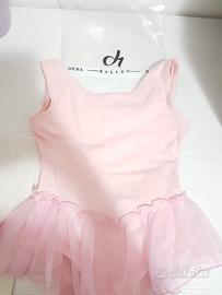 Body danza rosa tutu con tulle DEHA XXS