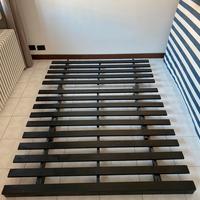 Base per futon in legno color nero 140 x 200cm
