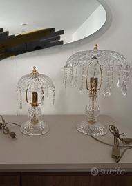 lampade  in vetro  di cristallo 