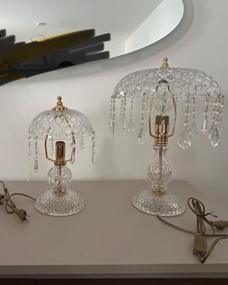 lampade  in vetro  di cristallo 