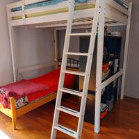 STRUTTURA LETTO SOPRAELEVATO PER CAMERA RAGAZZO/A