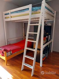 STRUTTURA LETTO SOPRAELEVATO PER CAMERA RAGAZZO/A