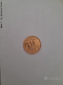 moneta sterlina oro 1968