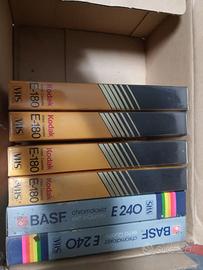 Cassette Vhs vergini Basf 240 e Kodak 180