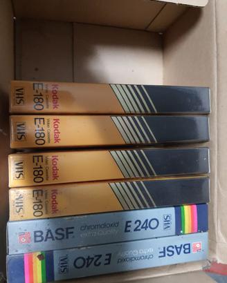Cassette Vhs vergini Basf 240 e Kodak 180