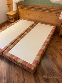 base letto singolo (85x195) sommier in  tessuto 