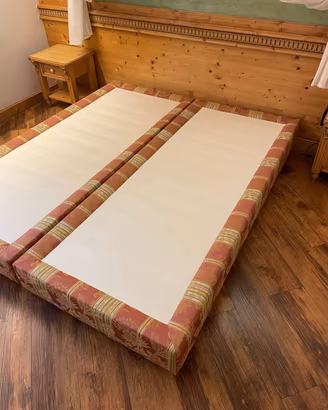base letto singolo (85x195) sommier in  tessuto 