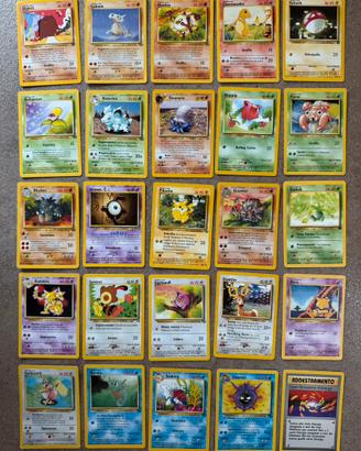 45 carte pokemon vintage
