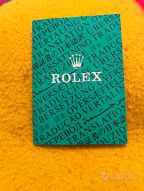 Libretto originale Rolex traduzioni fine anni 90
