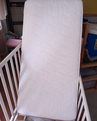 Materasso,4 set lenzuola, coperta THUN per lettino