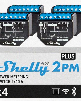 Shelly Plus 2PM, Relè Interrutore con misurazione