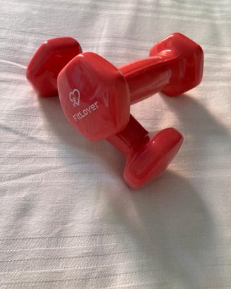Due manubri palestra Fitlover 1kg