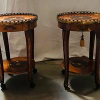 Tavolini con ruote in legno