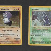 Poliwrath + Heracross Holo Bundle - Neo Discovery