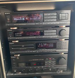 impianto stereo Sony vintage completo