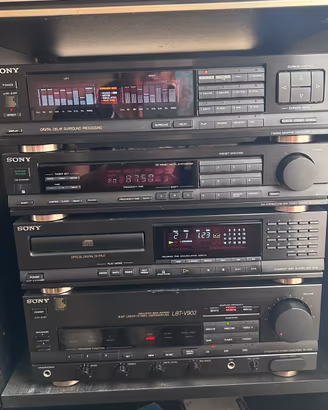 impianto stereo Sony vintage completo