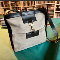 GUCCIricercataBORSAtracollaVINTAGEpelleSCAMOSCIATA