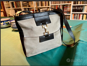 GUCCIricercataBORSAtracollaVINTAGEpelleSCAMOSCIATA