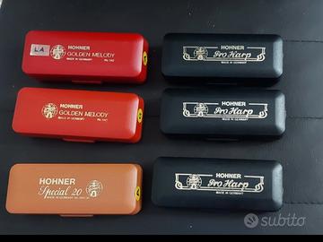 SET ARMONICHE M.HOHNER 6 PEZZI