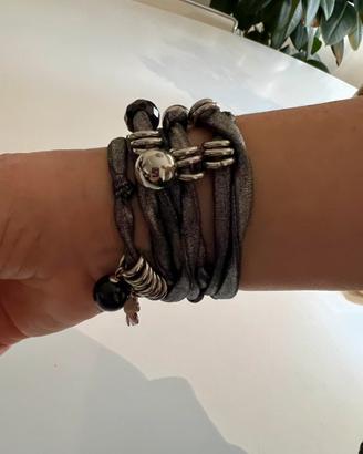 Collana o bracciale MYA Boccadamo grigio antracite