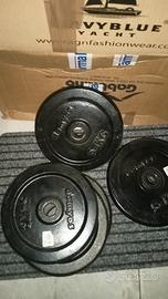 coppia 2 dischi pesi da 5 kg ghisa 28mm 