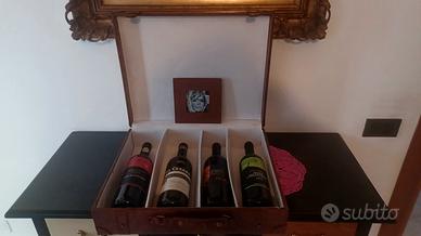 Portabottiglie in cuoio anni sessanta 