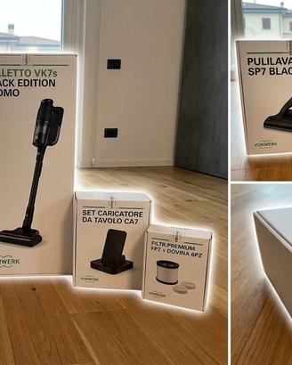 Folletto VK7s Black Edition con lavapavimenti 