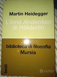 Martin Heidegger, l'Inno Andenken di Hölderlin
