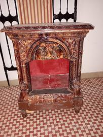 Antica stufa decorativa antiquariato 