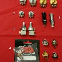 Elettronica, potenziometri, battipenna chitarre