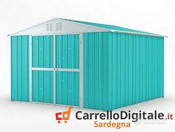 Box struttura lamiera Acciaio 327x307 azzurro