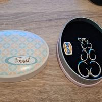 Orecchini Fossil in acciaio